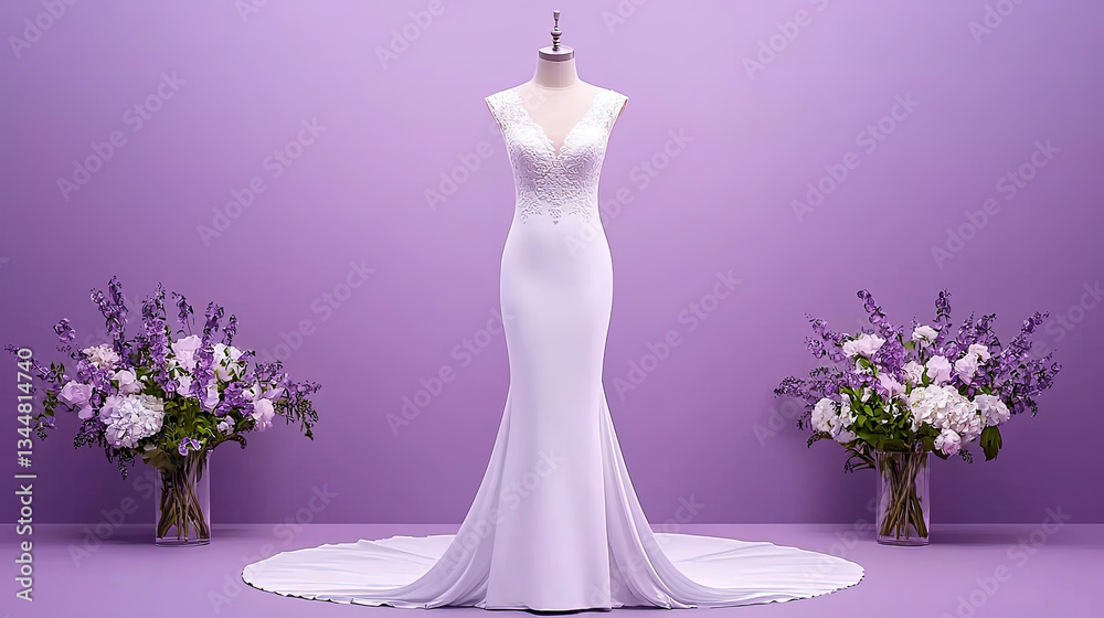 Elegant Wedding Gown Display (1)