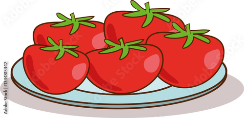 tomatoes on a white background
