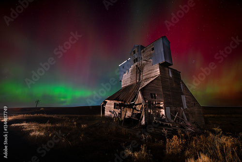 Obraz na płótnie Aurora Borealis or Northern Lights over the Palouse, WA w salonie