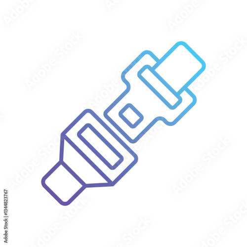 Seat belt Vector icon