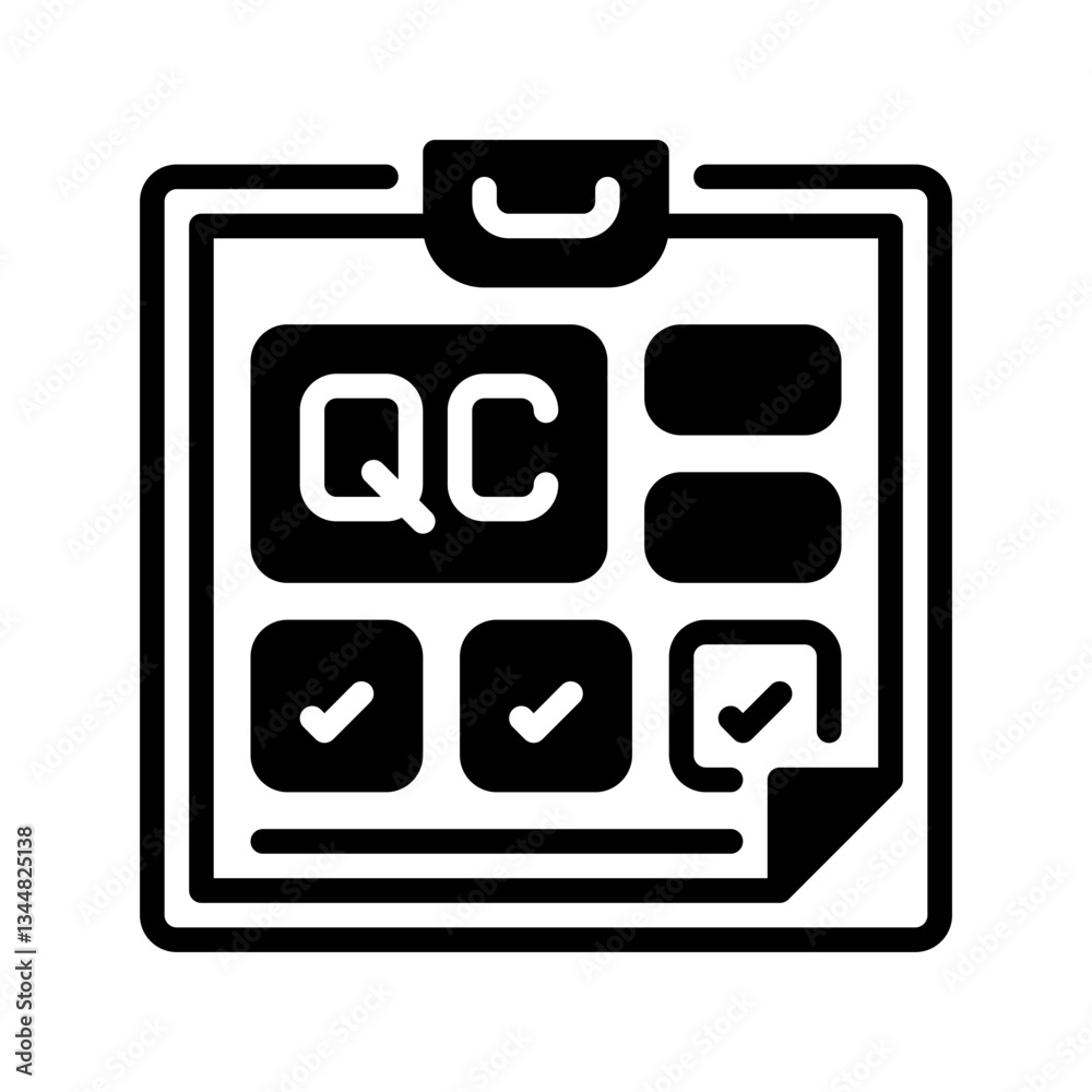 Quality Check Line Icon, Outline Symbol for Product Assurance, Business Inspection, Compliance Testing, Standard Verification, and Quality Control. Vector Sign Icon. Quality Check Line Icon, Outline Symbol for Product Assurance, Business Inspection, Compliance Testing, Standard Verification, and Quality Control. Vector Sign Icon.