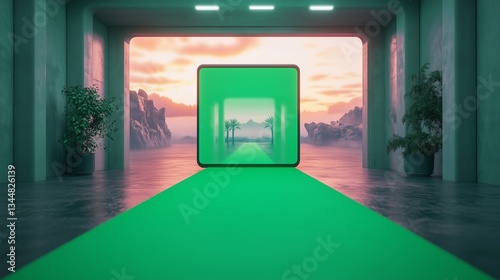 Green Screen Setup for Enhanced Virtual Reality Experiences