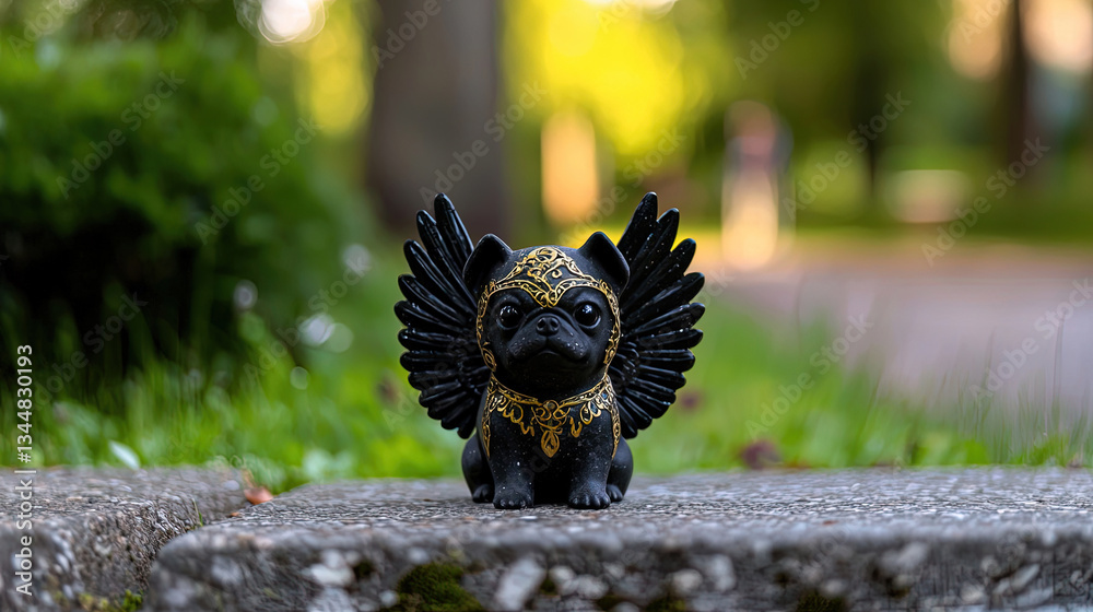 Figurine of a winged dog