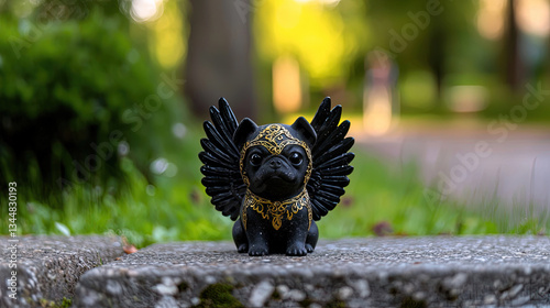 Figurine of a winged dog