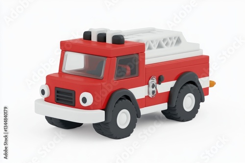 Wallpaper Mural Cute red fire truck toy Torontodigital.ca