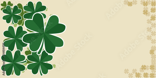 st patrick background vector isolate background