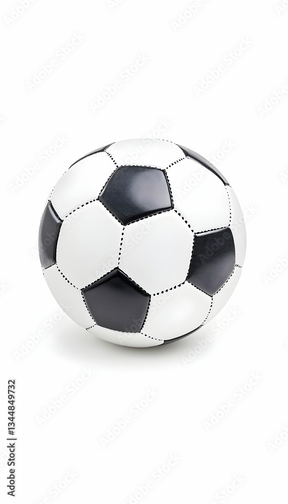 Classic black and white soccer ball isolated on white background (8) Classic black and white soccer ball isolated on white background (8)
