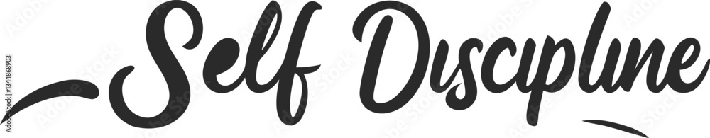 This design showcases the word 'Self-Discipline' in bold, dark font against a clean white background, emphasizing the importance of focus and control in personal growth. This design showcases the word 'Self-Discipline' in bold, dark font against a clean white background, emphasizing the importance of focus and control in personal growth.