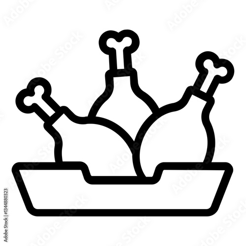 fried chicken icon