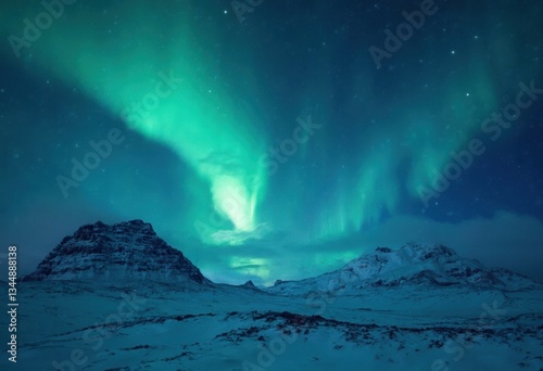 Aurora Borealis Northern Lights in the Arctic Region