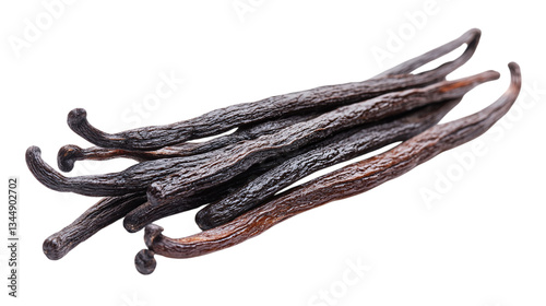 Fototapeta Naklejka Na Ścianę i Meble -  Aromatic vanilla pods isolated on white background --ar 16:9