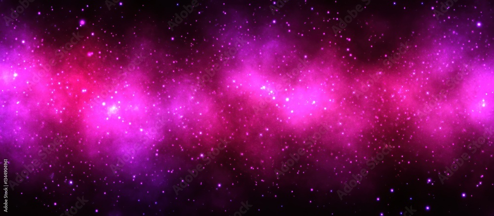 A vibrant and colorful galactic space view with stars everywhere A vibrant and colorful galactic space view with stars everywhere