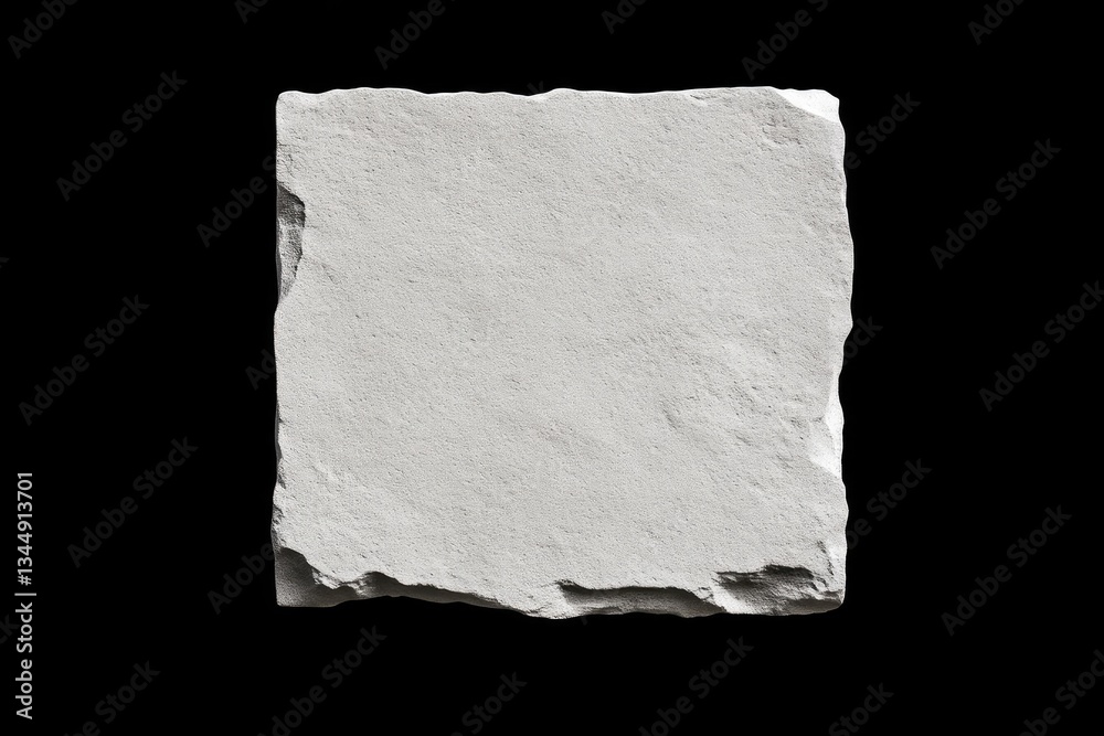 Obraz premium Square stone slab, light gray