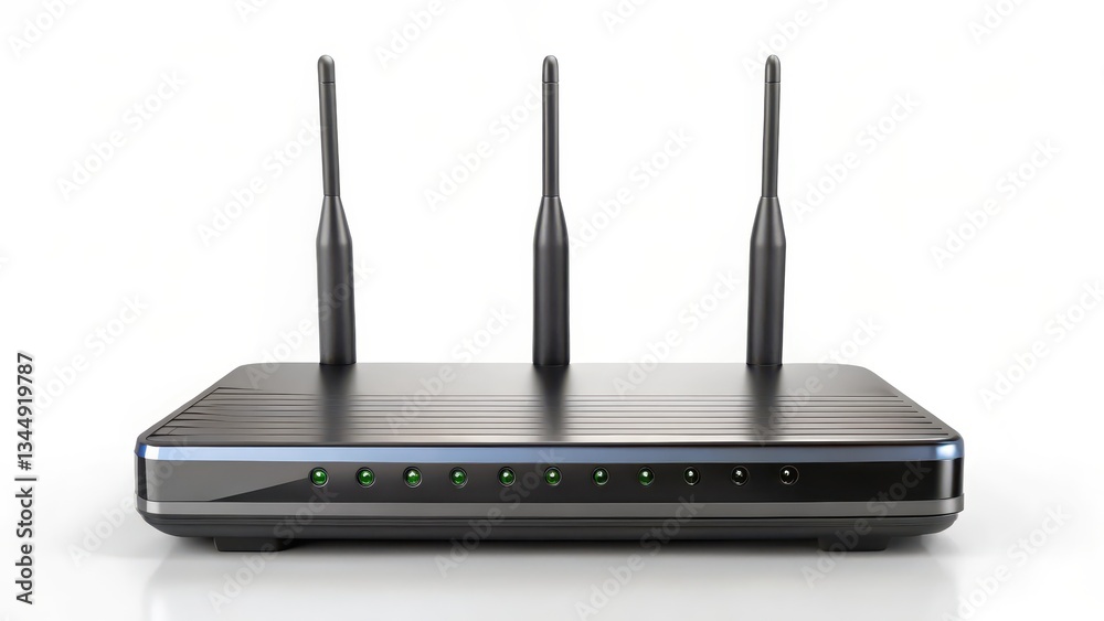 Wireless Router on White Background Wireless Router on White Background