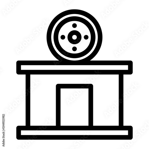 film editing studio. This is a vector single icon with a line style. Suitable for any purpose, such as website design, mobile app design, logo design, pattern design, etc.