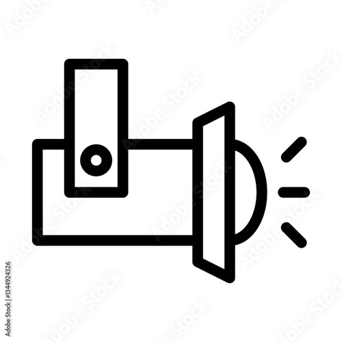 cinema movie highlights. This is a vector single icon with a line style. Suitable for any purpose, such as website design, mobile app design, logo design, pattern design, etc.