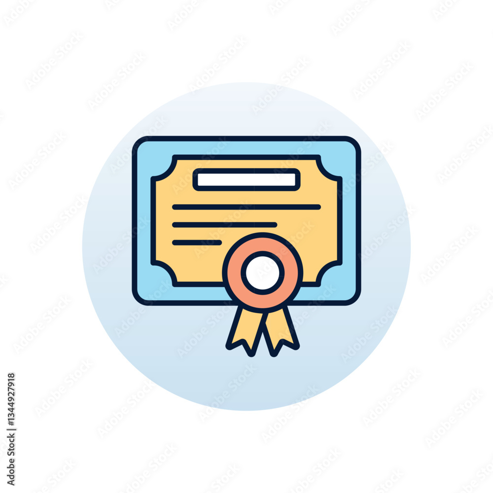 Certificate Vector icon Certificate Vector icon