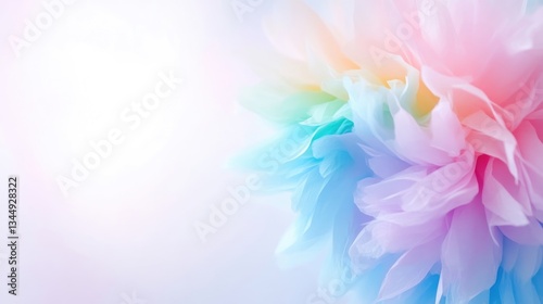 Pastel flower arrangement close-up