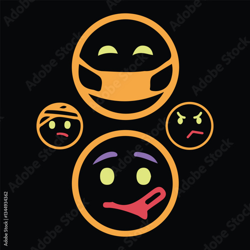Best Smiley Emoji icon set vector