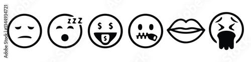 Best Smiley Emoji icon set vector
