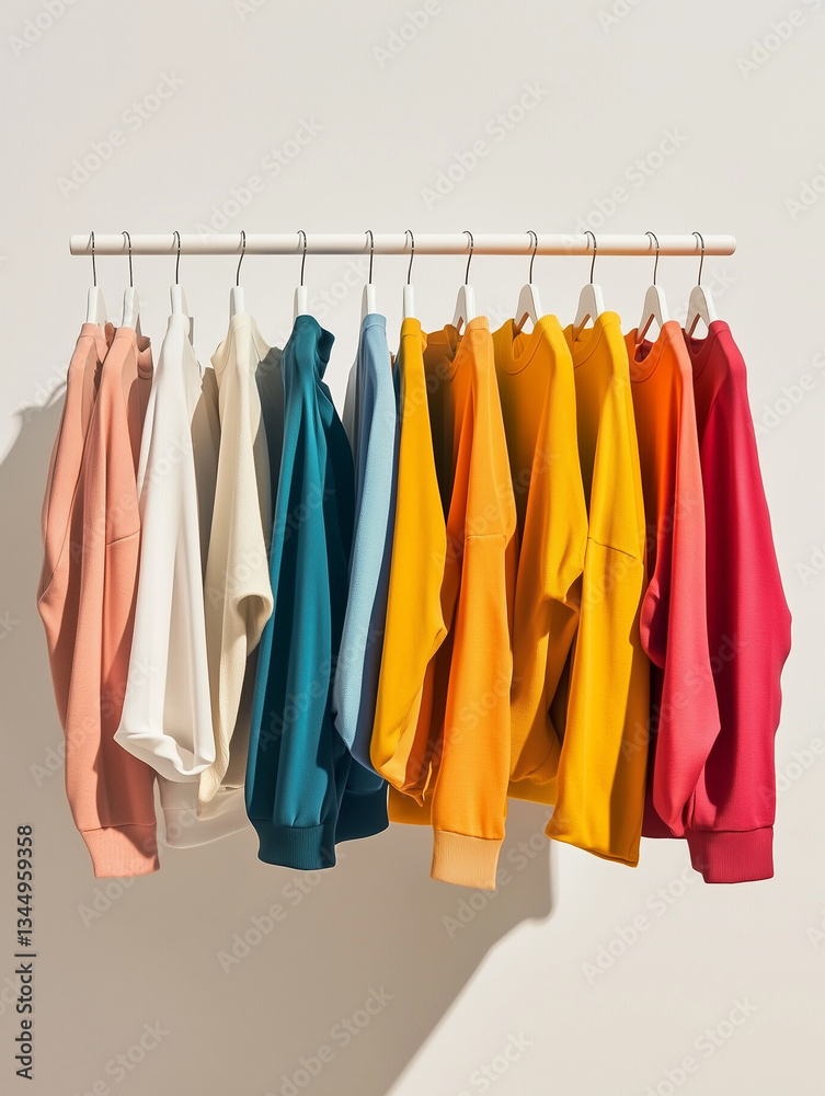 jumpers on a rack clothing product shot for website jumpers on a rack clothing product shot for website
