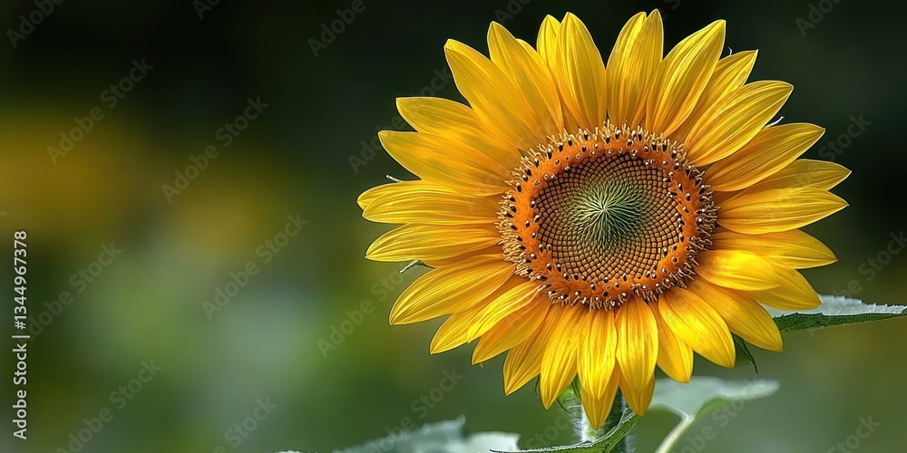 Obraz premium Vibrant sunflower in full bloom