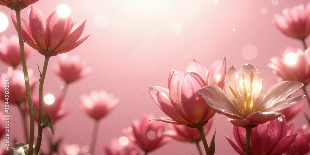 Hyperrealistic Flowers in 3D with Liquid Light Reflections Hyperrealistic flowers like roses and lilies in 3D, rendered with liquid-like light Hyperrealistic Flowers in 3D with Liquid Light Reflections Hyperrealistic flowers like roses and lilies in 3D, rendered with liquid-like light