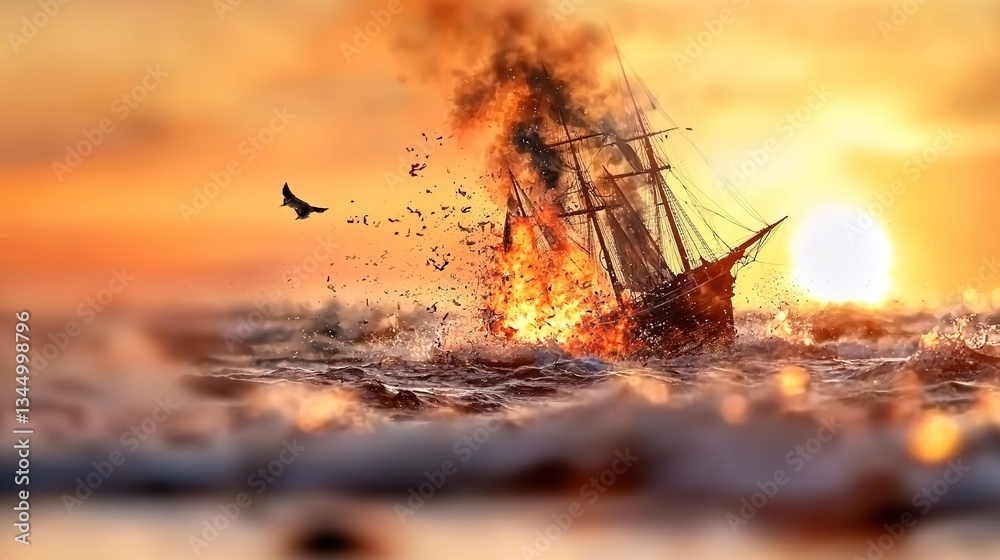 Shipwreck at Sunset Shipwreck at Sunset