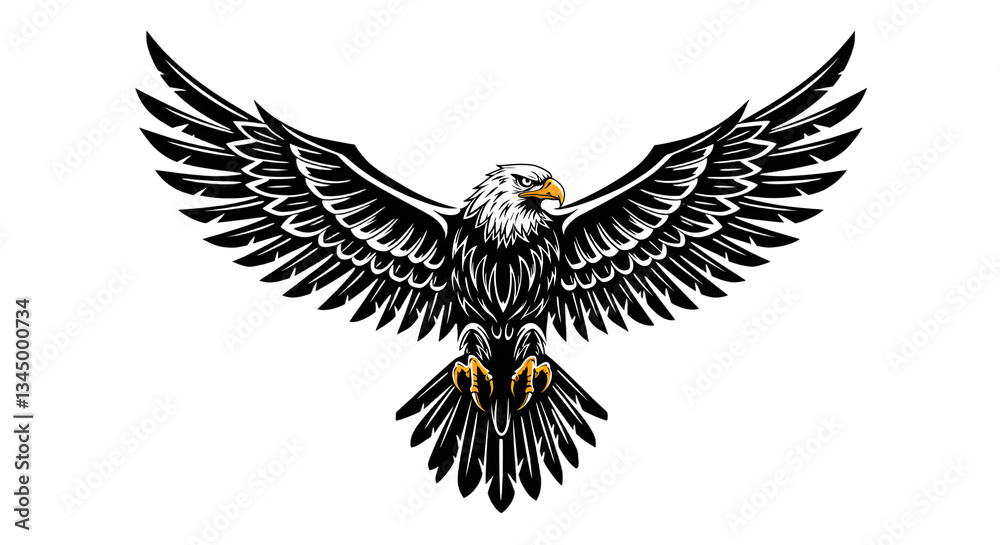 Obraz premium White-Headed Eagle Vector