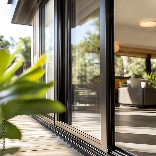 Modern Sliding Glass Door for Home Exterior.