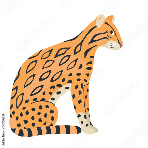 Ocelot icon clipart avatar logotype isolated illustration