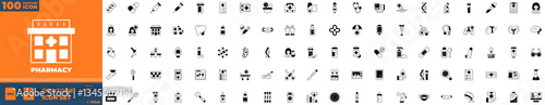 Pharmacy Duotone Editable Icons set