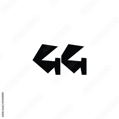 Free Download GG monogram logo design letter text name symbol monochrome logotype alphabet character simple logo - GFXLoad