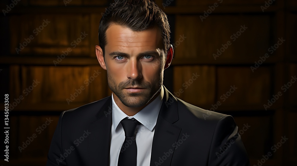 Portrait of a Confident Man in a Suit Portrait of a Confident Man in a Suit