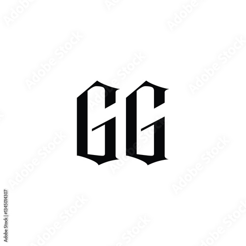 Free Download GG monogram logo design letter text name symbol monochrome logotype alphabet character simple logo - GFXLoad
