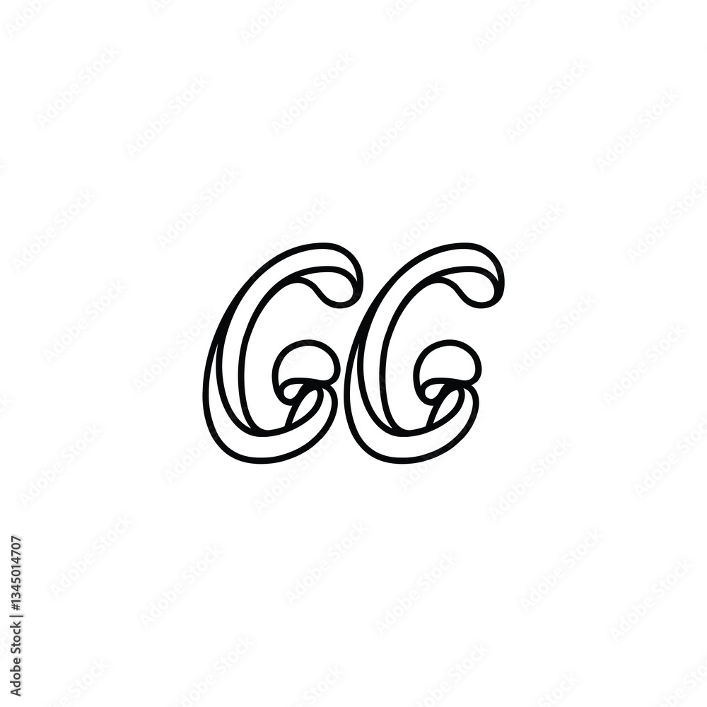 GG monogram logo design letter text name symbol monochrome logotype alphabet character simple logo GG monogram logo design letter text name symbol monochrome logotype alphabet character simple logo