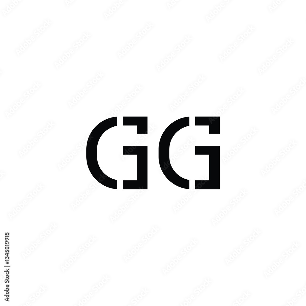 GG monogram logo design letter text name symbol monochrome logotype alphabet character simple logo GG monogram logo design letter text name symbol monochrome logotype alphabet character simple logo