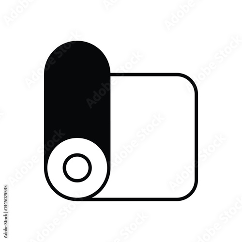 Yoga Mat Vector icon