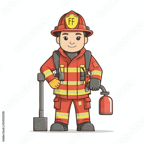 fireman, firefighter, safety, emergency, danger, man, rescue, fire, fighter, uniform, helmet, protection, background, service, red, equipment, hose, occupation, job, burn, person, work, male, hero, pr
