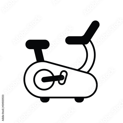 Exercise Bike Vector icon