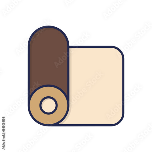 Yoga Mat Vector icon