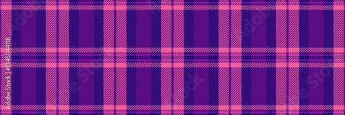 Vibrant purple and pink plaid pattern.  Perfect for textile design, fashion, or website backgrounds.  This seamless texture offers a bold, modern aesthetic with a touch of retro charm.