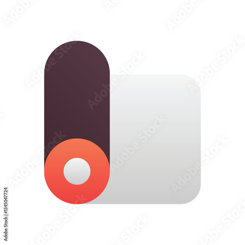 Yoga Mat Vector icon