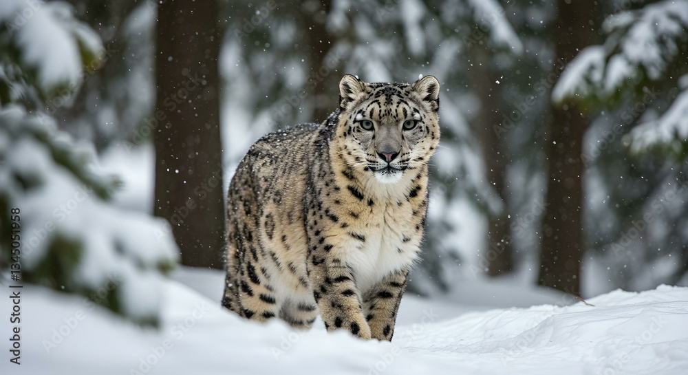 leopard in snow, snow leopard in the snow, snow leopard portrait, portrait of a leopard, a wild leopard, ai generated leopard in snow, snow leopard in the snow, snow leopard portrait, portrait of a leopard, a wild leopard, ai generated