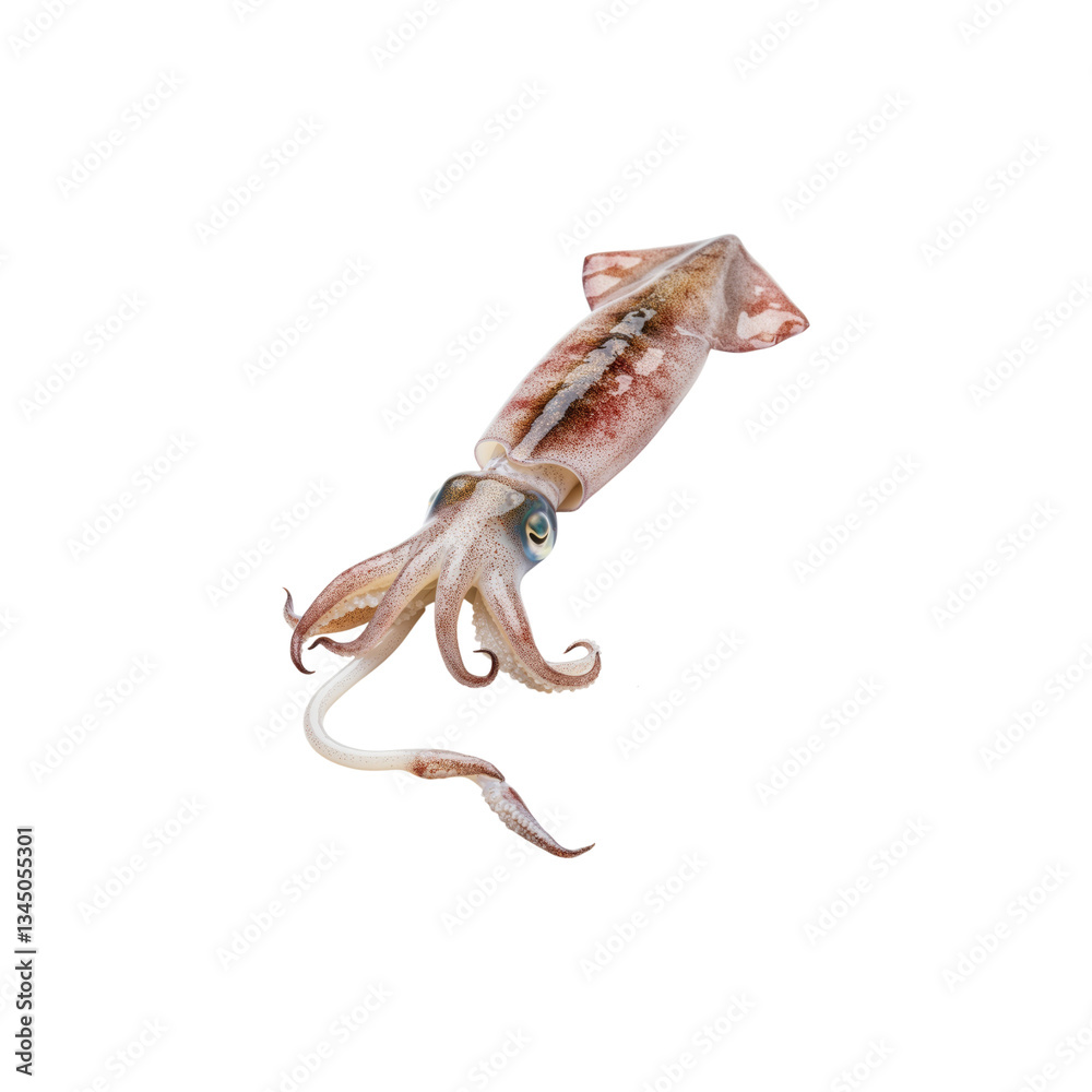 Obraz premium Squid isolated on transparent background. Squid png