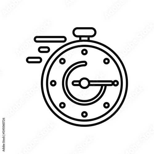 Stop Watch Vector icon