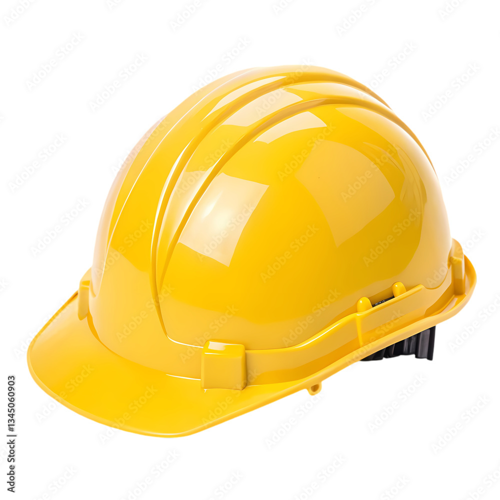 Fototapeta premium Yellow Hard Hat Safety Helmet