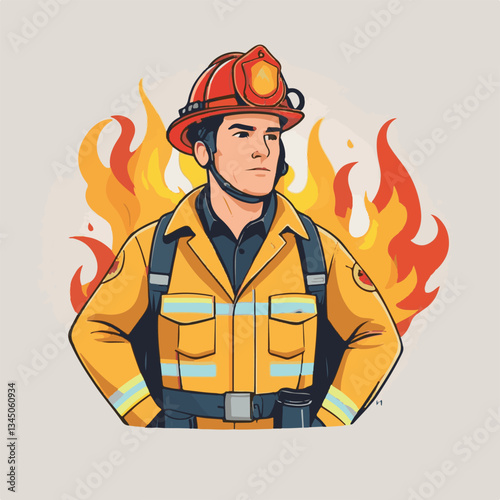 fireman, firefighter, safety, emergency, danger, man, rescue, fire, fighter, uniform, helmet, protection, background, service, red, equipment, hose, occupation, job, burn, person, work, male, hero, pr