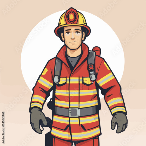 fireman, firefighter, safety, emergency, danger, man, rescue, fire, fighter, uniform, helmet, protection, background, service, red, equipment, hose, occupation, job, burn, person, work, male, hero, pr
