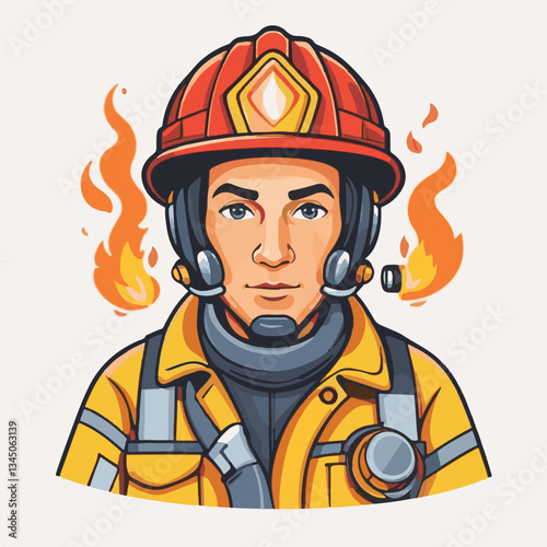 fireman, firefighter, safety, emergency, danger, man, rescue, fire, fighter, uniform, helmet, protection, background, service, red, equipment, hose, occupation, job, burn, person, work, male, hero, pr